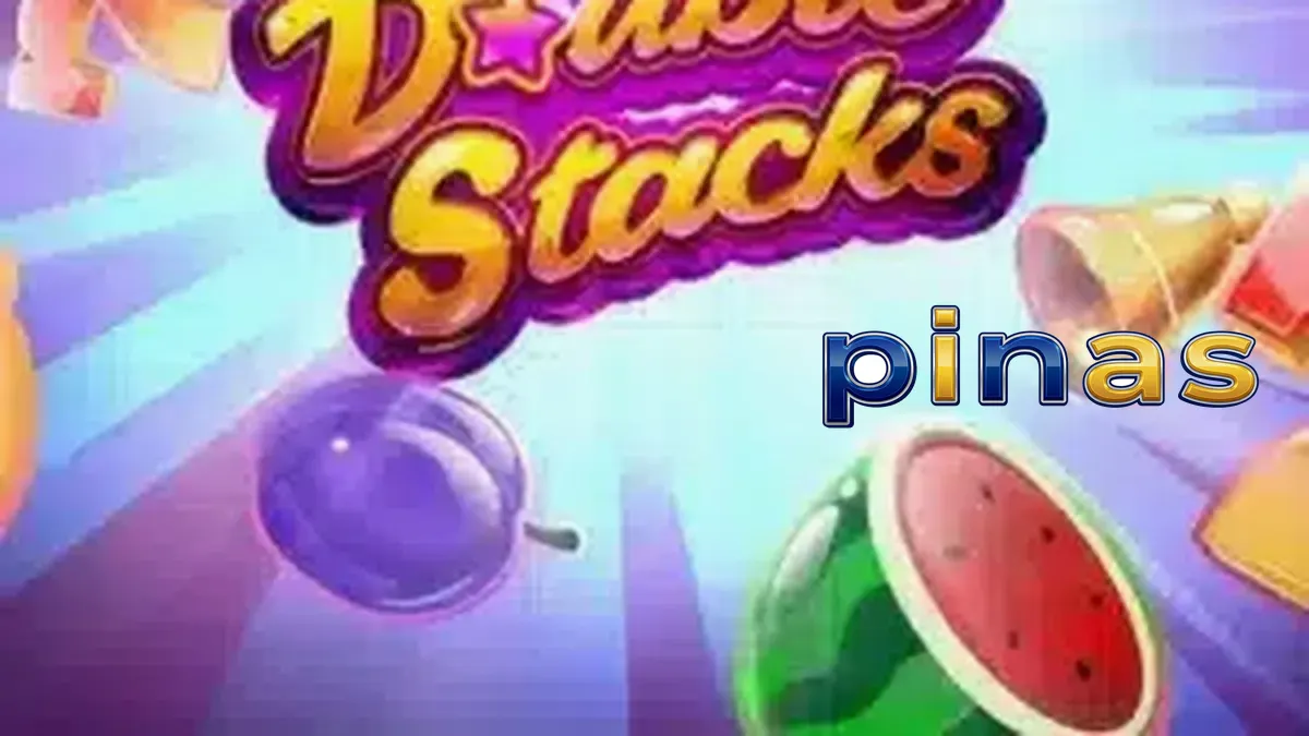 Makulay na neon na tema ng Double Stacks slot
